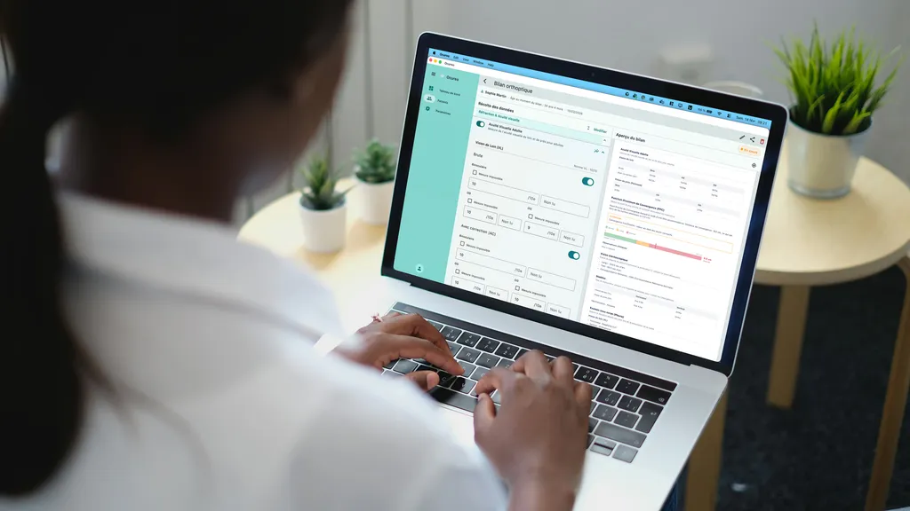 Capture d'écran de l'application Ocureo