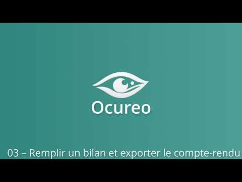 Remplir un bilan et exporter le compte rendu
