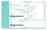 Interface de personnalisation du thème des comptes rendus Ocureo