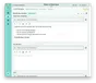 Interface Ocureo montrant une zone de rédaction enrichie dans un compte rendu