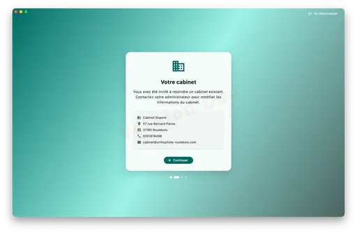 Onboarding collaborateur — rejoindre un cabinet existant